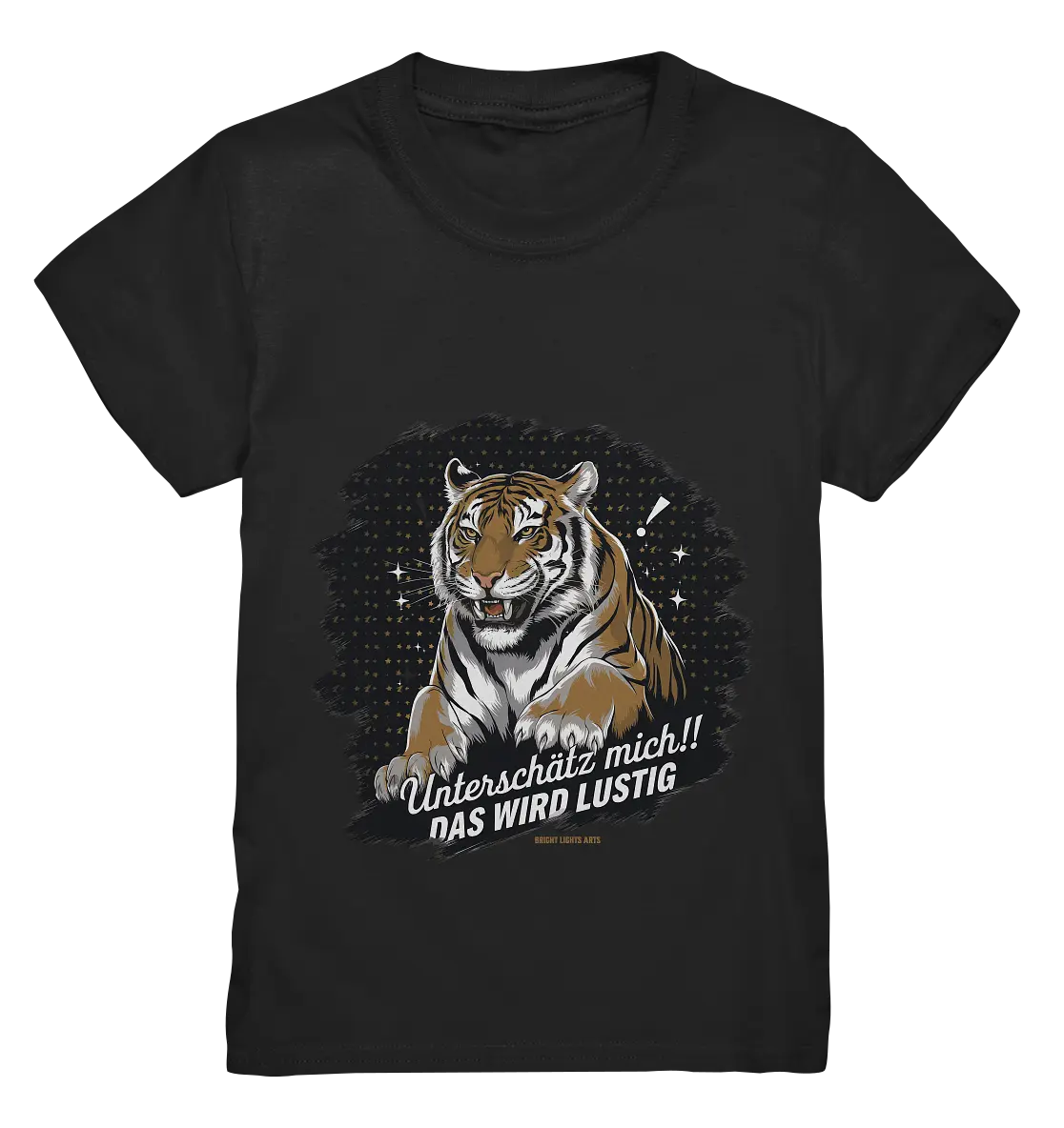 Unterschätz mich! Das wird lustig - Tiger Power - Kids Premium Shirt Bright Lights Arts