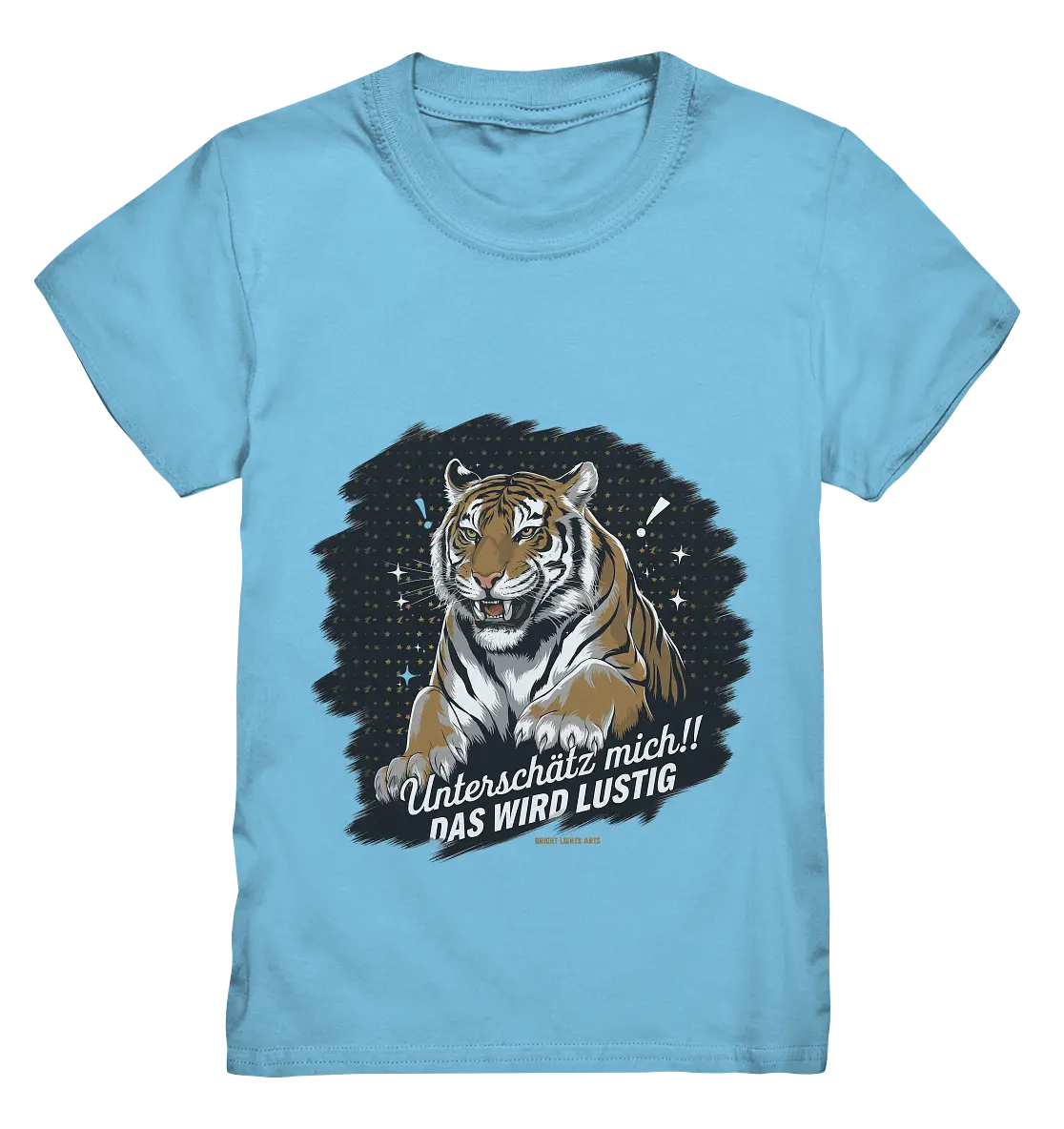 Unterschätz mich! Das wird lustig - Tiger Power - Kids Premium Shirt Bright Lights Arts