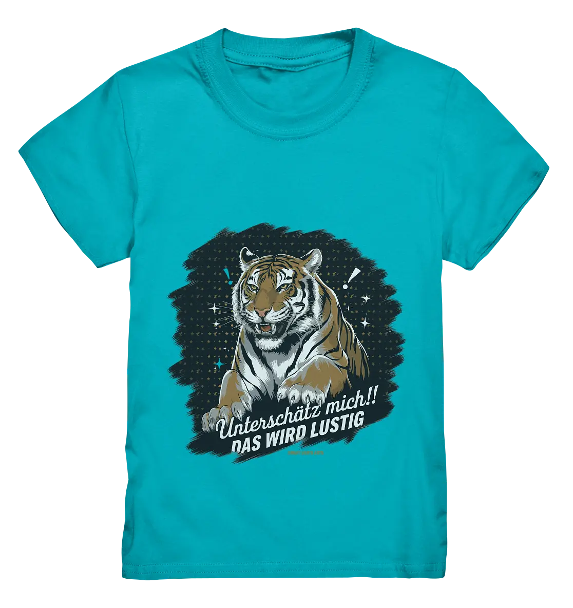 Unterschätz mich! Das wird lustig - Tiger Power - Kids Premium Shirt Bright Lights Arts