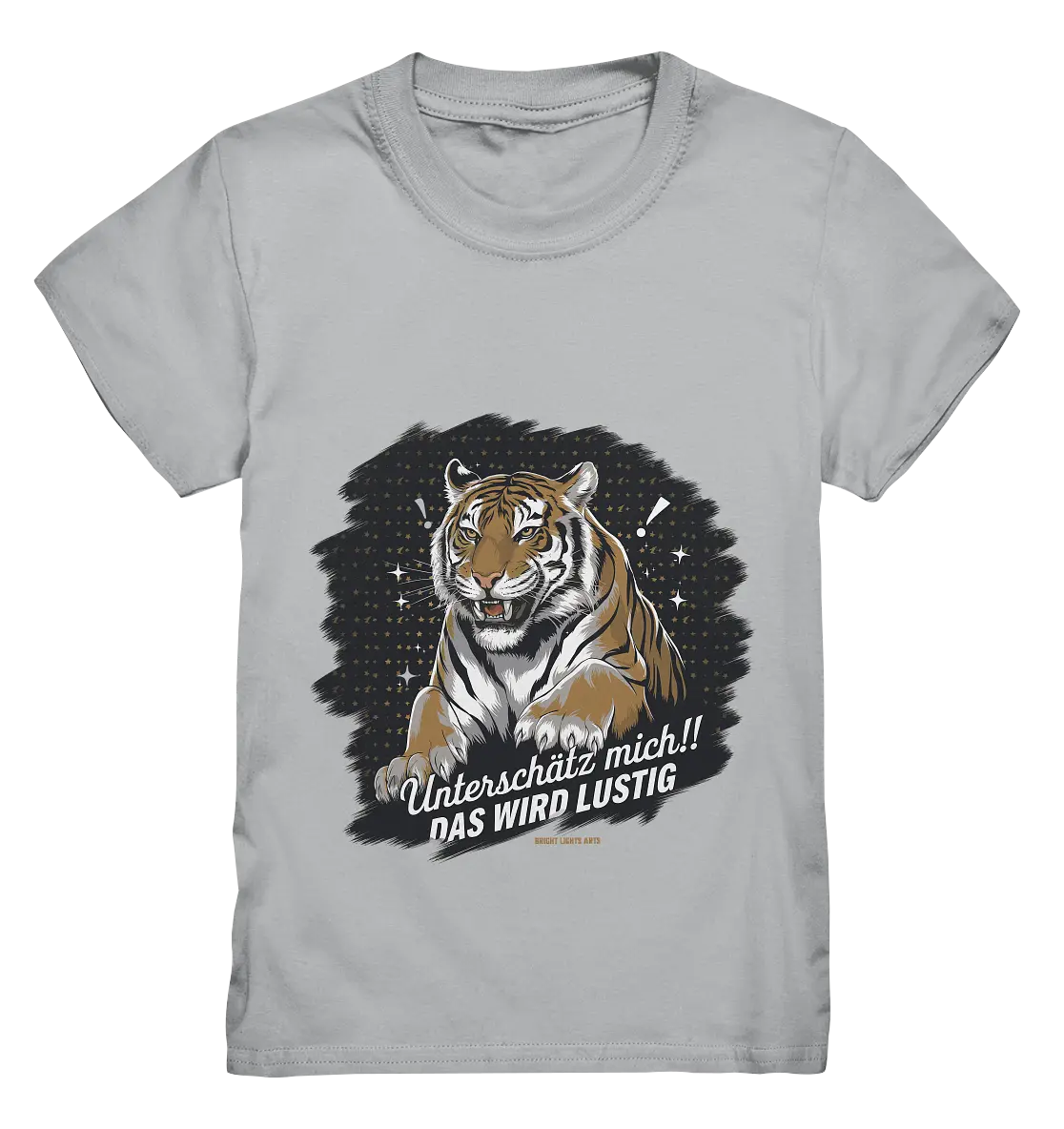Unterschätz mich! Das wird lustig - Tiger Power - Kids Premium Shirt Bright Lights Arts