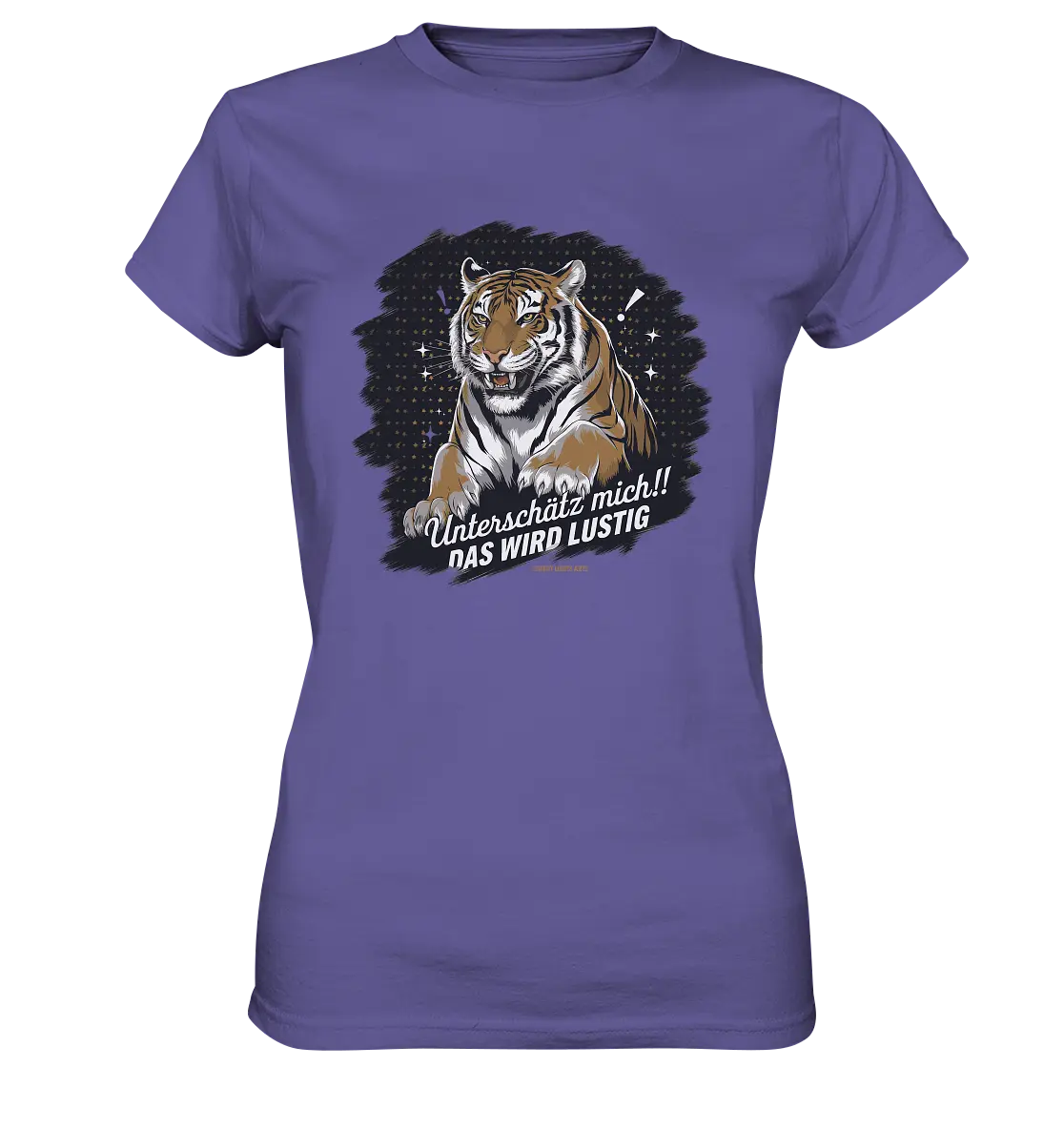 Unterschätz mich! Das wird lustig - Tiger Power - Ladies Premium Shirt Bright Lights Arts