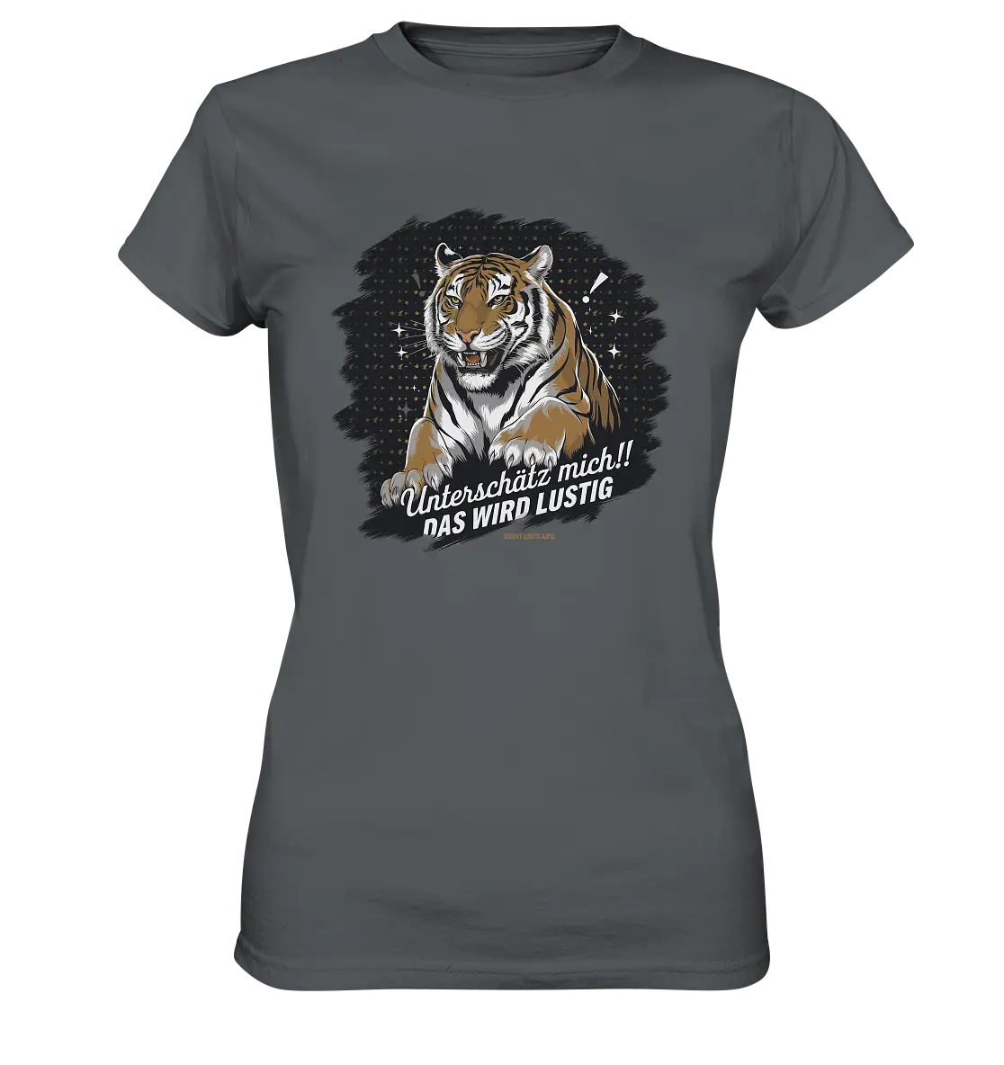 Unterschätz mich! Das wird lustig - Tiger Power - Ladies Premium Shirt Bright Lights Arts