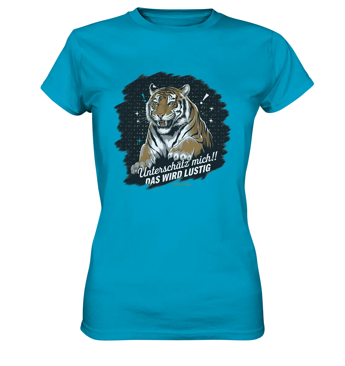 Unterschätz mich! Das wird lustig - Tiger Power - Ladies Premium Shirt Bright Lights Arts