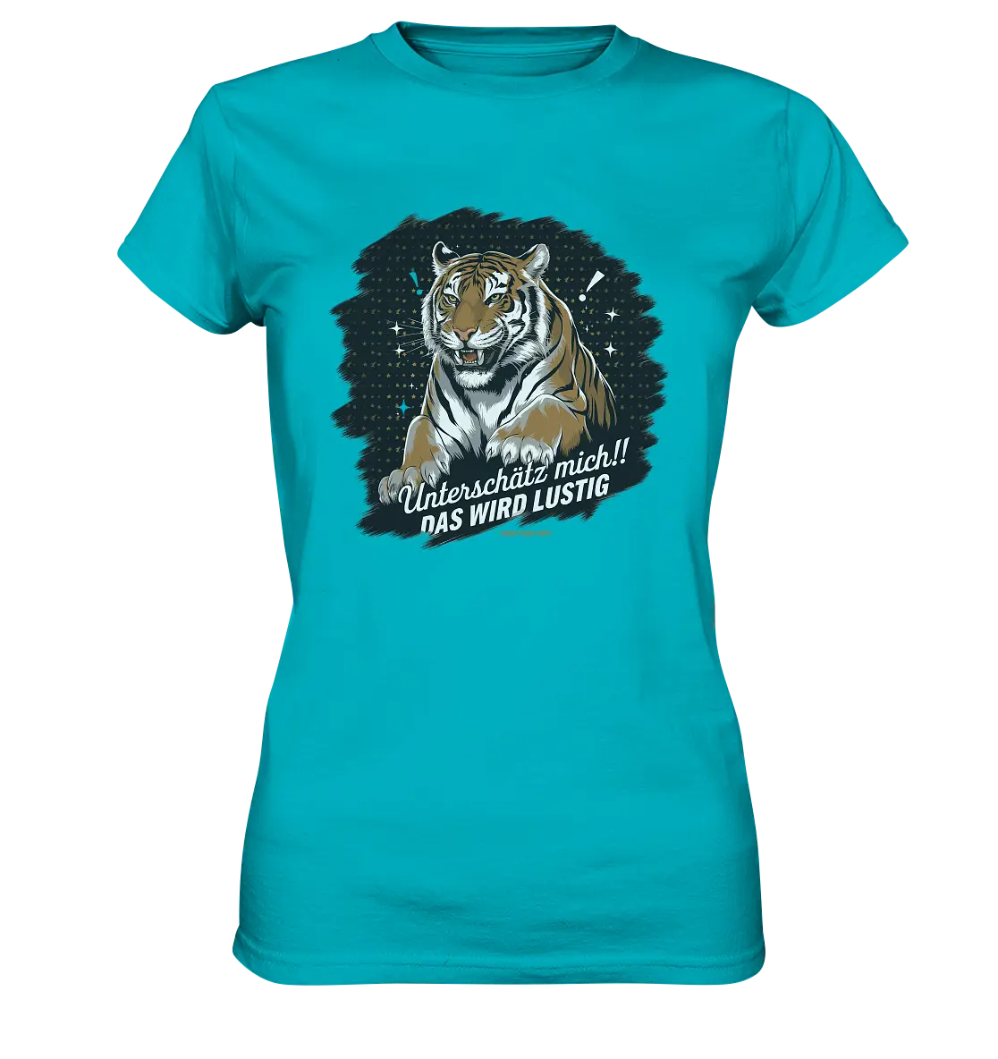 Unterschätz mich! Das wird lustig - Tiger Power - Ladies Premium Shirt Bright Lights Arts