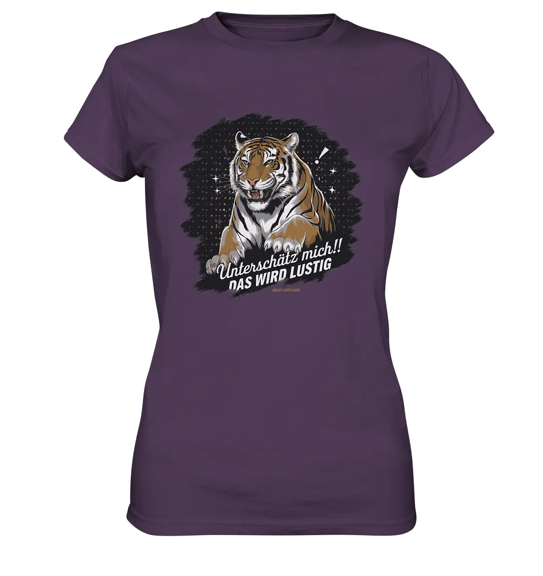 Unterschätz mich! Das wird lustig - Tiger Power - Ladies Premium Shirt Bright Lights Arts