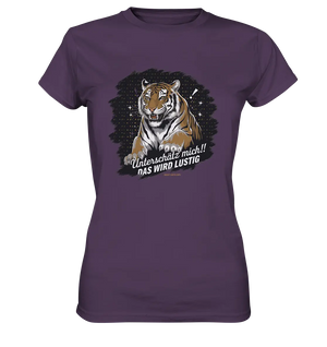 Unterschätz mich! Das wird lustig - Tiger Power - Ladies Premium Shirt Bright Lights Arts
