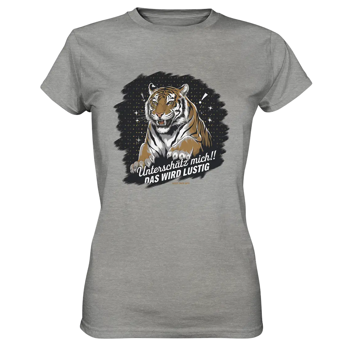 Unterschätz mich! Das wird lustig - Tiger Power - Ladies Premium Shirt Bright Lights Arts