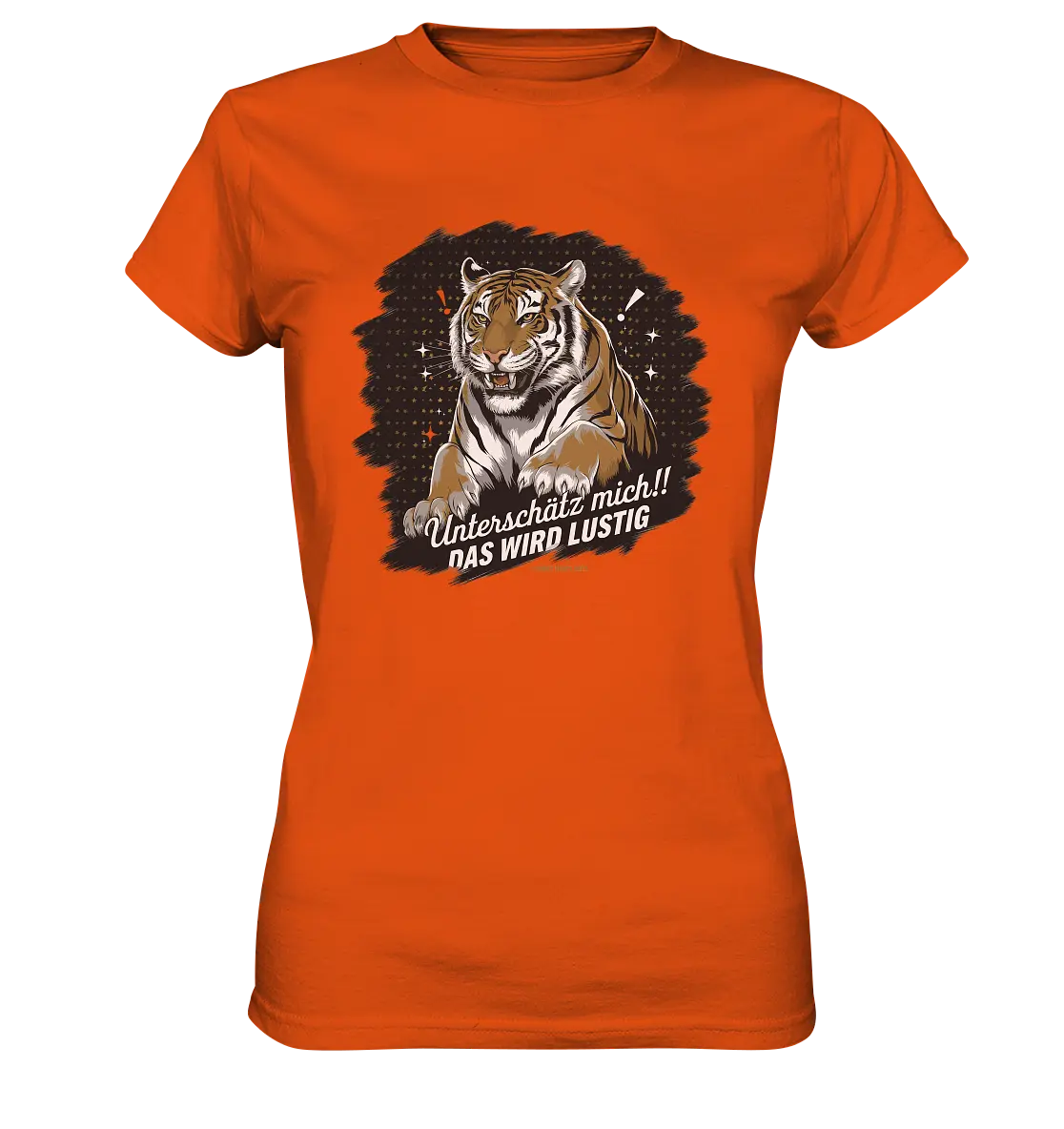 Unterschätz mich! Das wird lustig - Tiger Power - Ladies Premium Shirt Bright Lights Arts