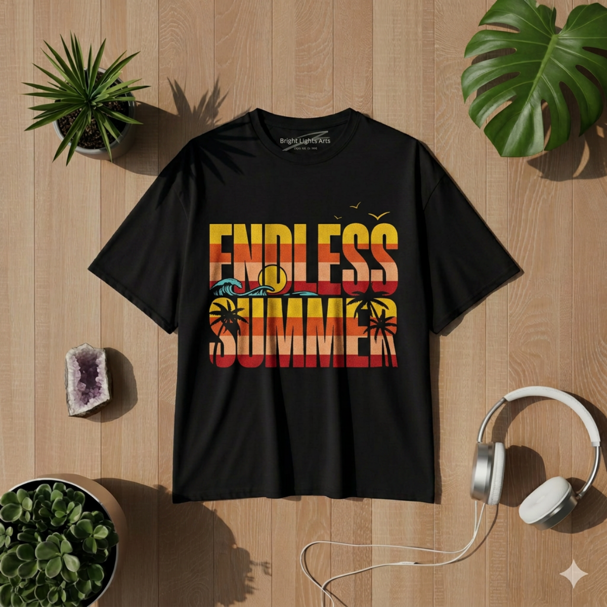Endless Summer – Retro Beach Vacation T-Shirt (Unisex Sommer & Strand Style)