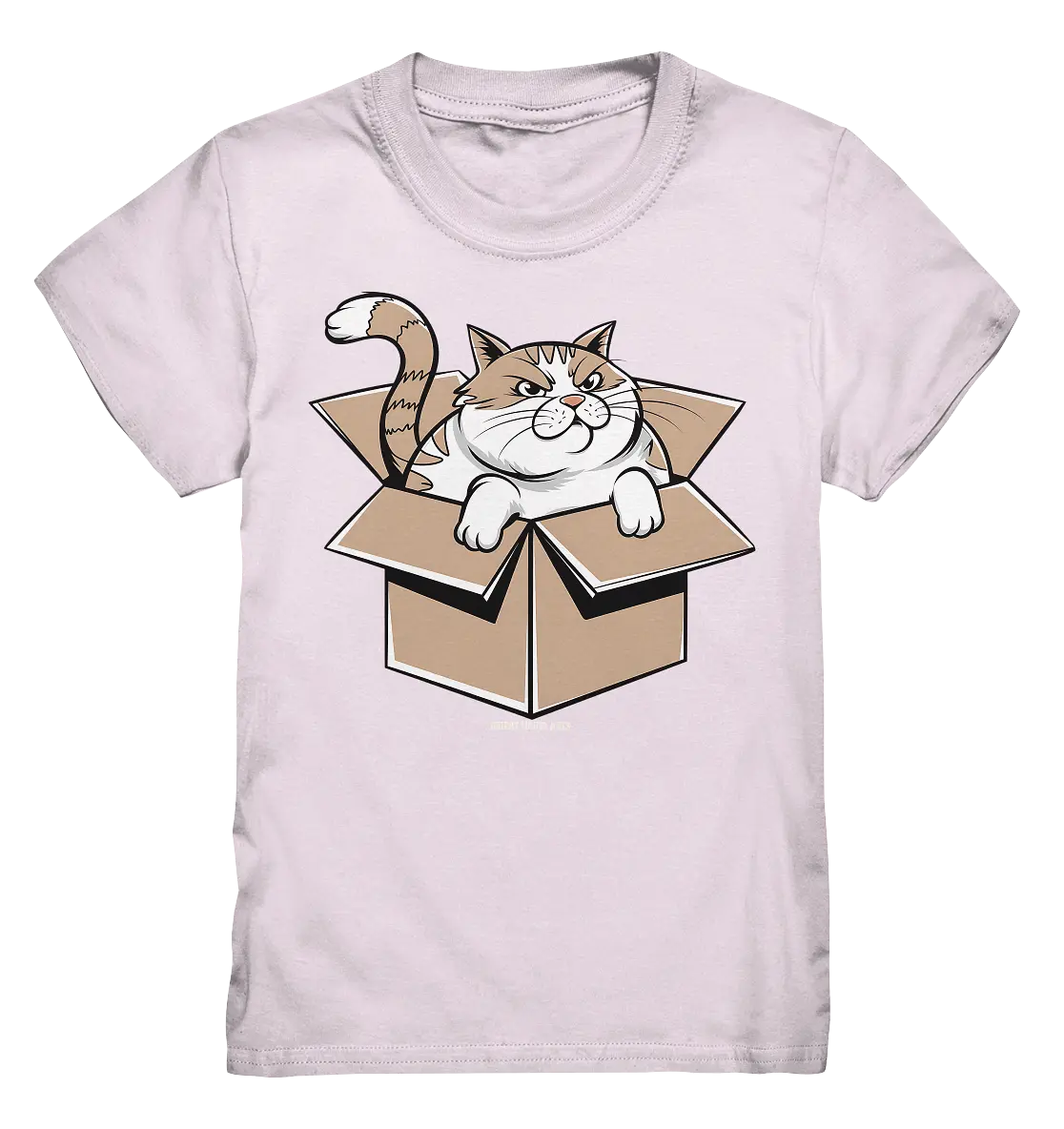 Verärgerter Kater in Kartonschachtel - Kids Premium Shirt Bright Lights Arts