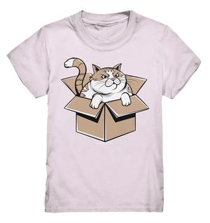 Verärgerter Kater in Kartonschachtel - Kids Premium Shirt Bright Lights Arts