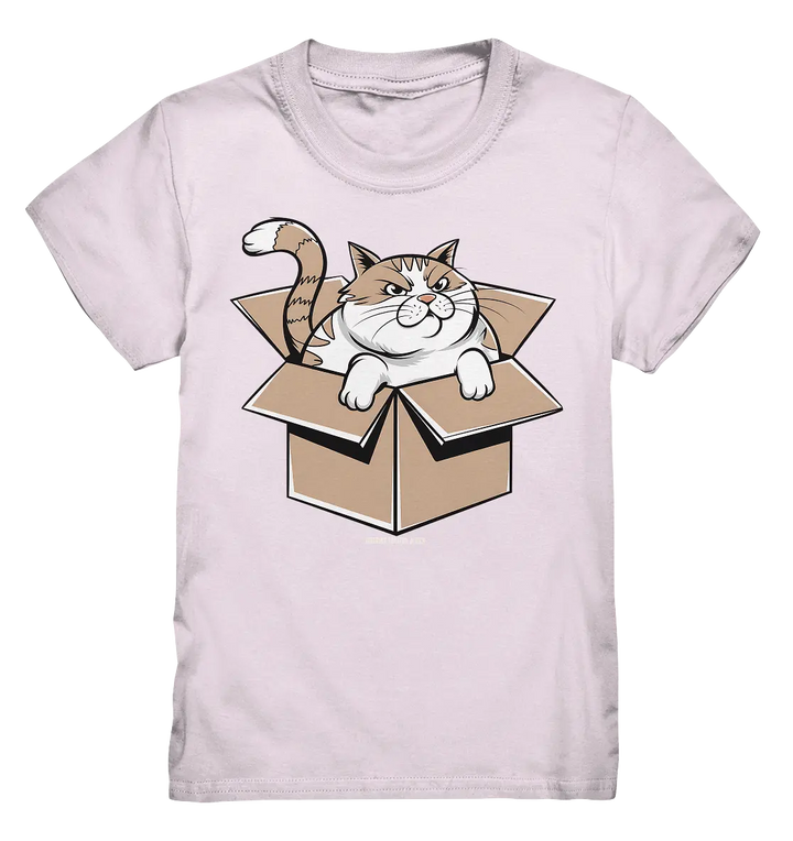 Verärgerter Kater in Kartonschachtel - Kids Premium Shirt Bright Lights Arts