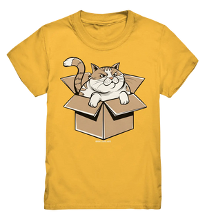 Verärgerter Kater in Kartonschachtel - Kids Premium Shirt Bright Lights Arts