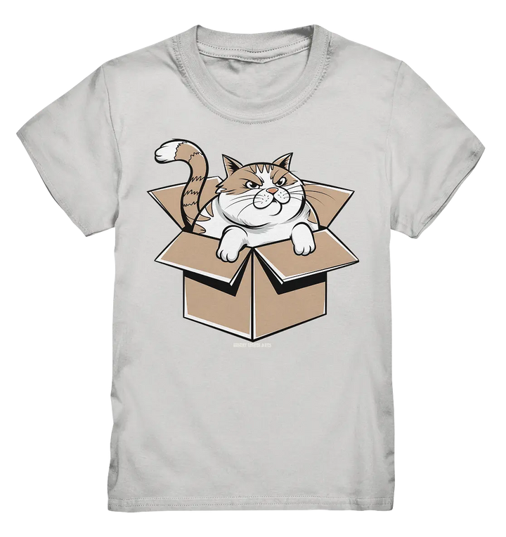 Verärgerter Kater in Kartonschachtel - Kids Premium Shirt Bright Lights Arts