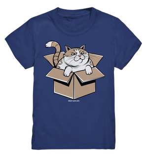 Verärgerter Kater in Kartonschachtel - Kids Premium Shirt Bright Lights Arts