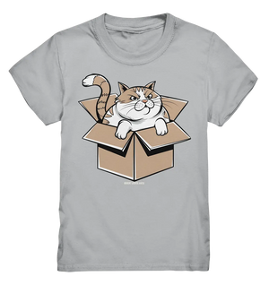 Verärgerter Kater in Kartonschachtel - Kids Premium Shirt Bright Lights Arts