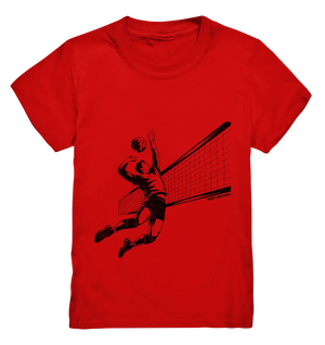 Volleyball-Silhouette Action-Mann - Kids Premium Shirt Bright Lights Arts