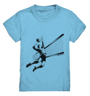 Volleyball-Silhouette Action-Mann - Kids Premium Shirt Bright Lights Arts