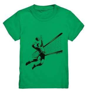 Volleyball-Silhouette Action-Mann - Kids Premium Shirt Bright Lights Arts