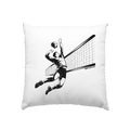 Volleyball-Silhouette Action-Mann - Kissen 40x40cm Bright Lights Arts