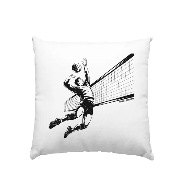 Volleyball-Silhouette Action-Mann - Kissen 40x40cm Bright Lights Arts
