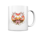Wahre Liebe - Tauben und Rosen Symbol der Romantik - Tasse glossy Bright Lights Arts
