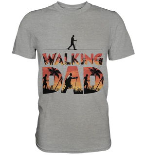 Walking Dad – Wanderlust bei Sonnenuntergang - Premium Shirt Bright Lights Arts