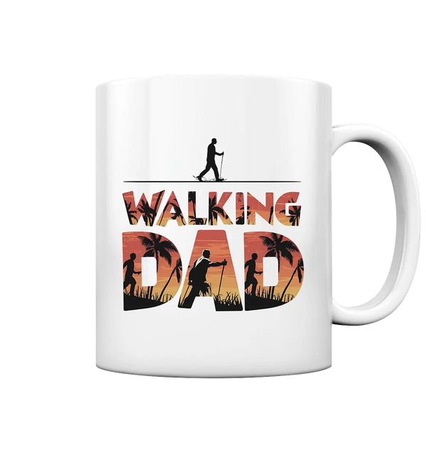 Walking Dad – Wanderlust bei Sonnenuntergang - Tasse glossy Bright Lights Arts