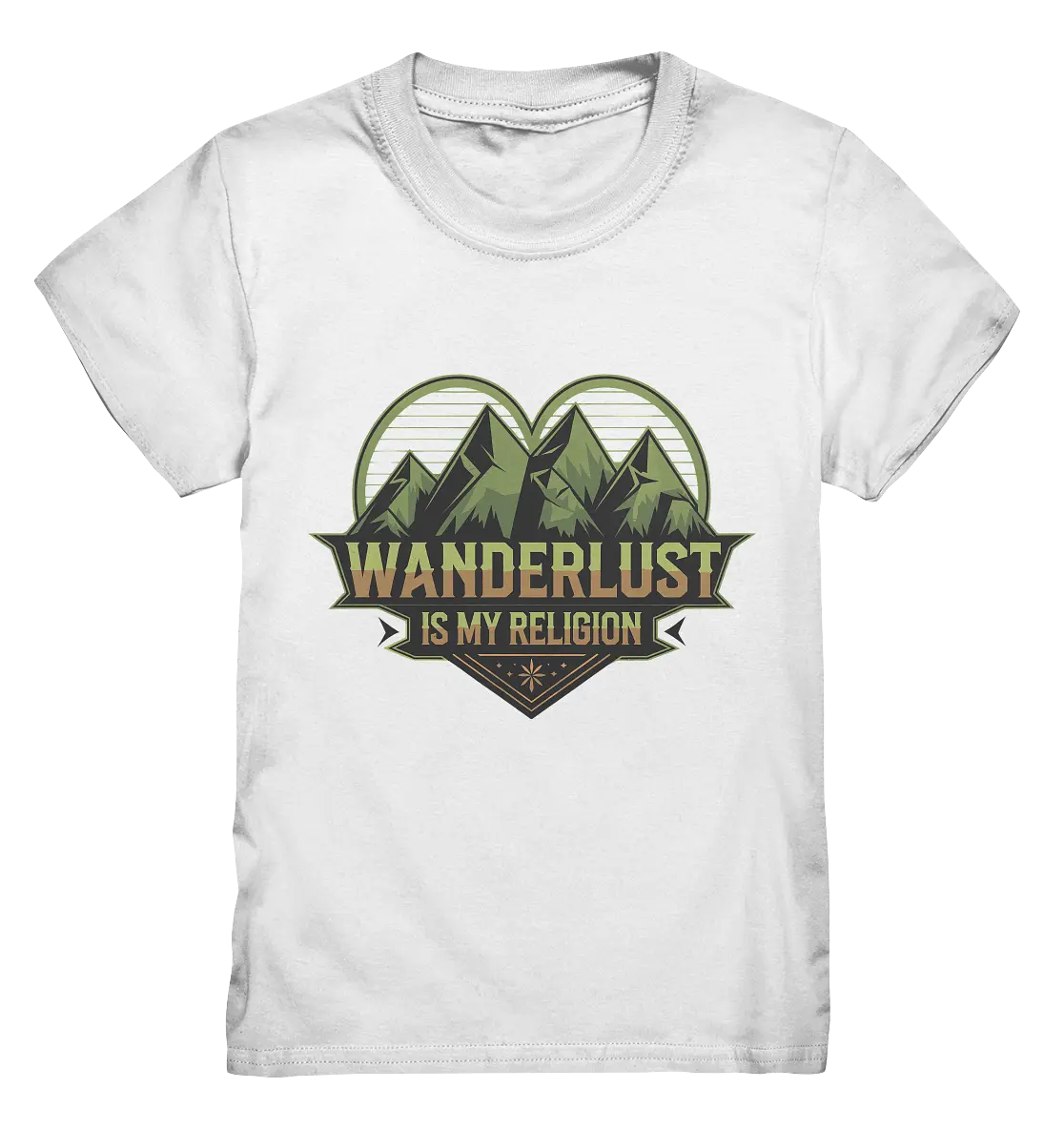 Wanderlust Is My Religion - Berg & Herz - Kids Premium Shirt Bright Lights Arts