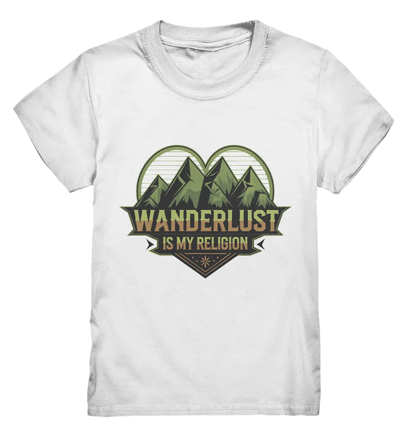 Wanderlust Is My Religion - Berg & Herz - Kids Premium Shirt Bright Lights Arts