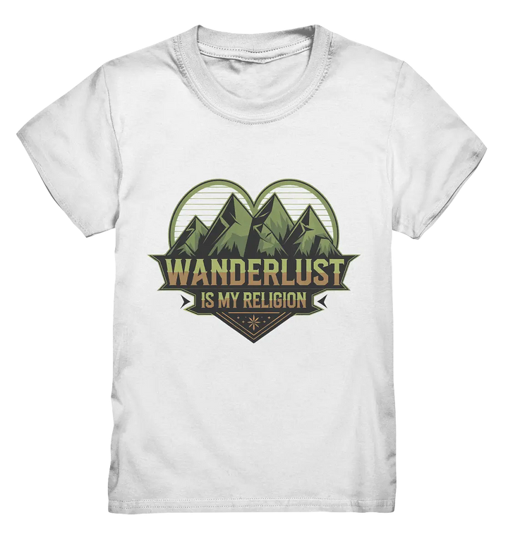 Wanderlust Is My Religion - Berg & Herz - Kids Premium Shirt Bright Lights Arts