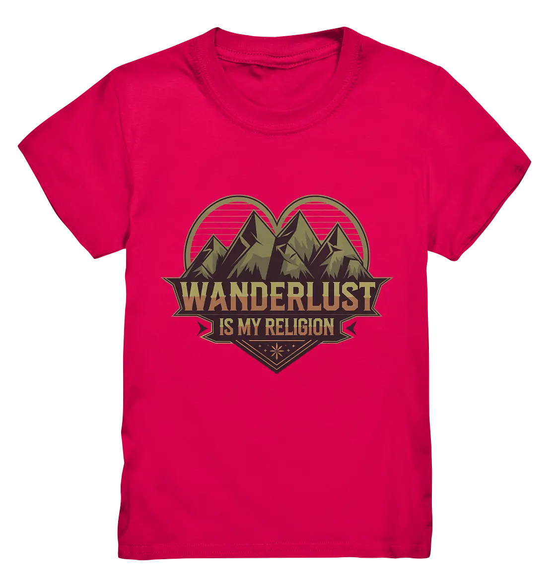Wanderlust Is My Religion - Berg & Herz - Kids Premium Shirt Bright Lights Arts
