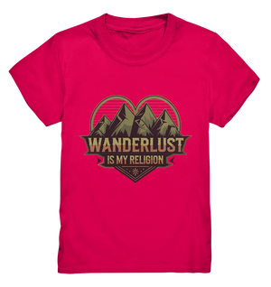 Wanderlust Is My Religion - Berg & Herz - Kids Premium Shirt Bright Lights Arts