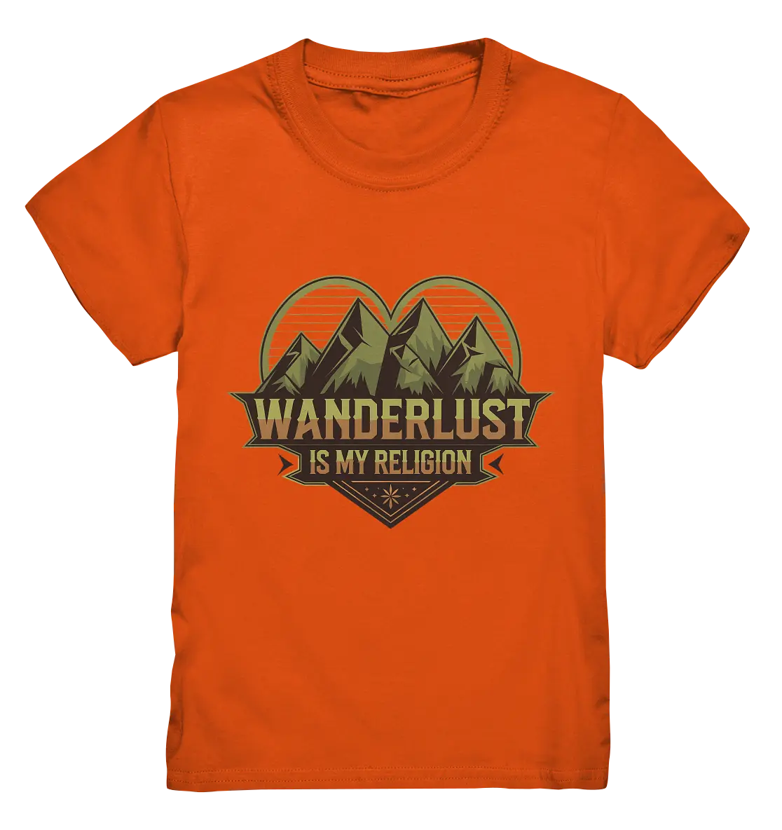 Wanderlust Is My Religion - Berg & Herz - Kids Premium Shirt Bright Lights Arts