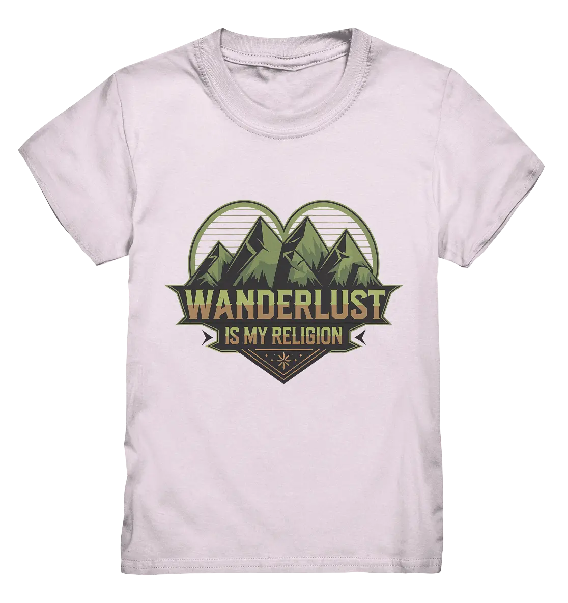 Wanderlust Is My Religion - Berg & Herz - Kids Premium Shirt Bright Lights Arts