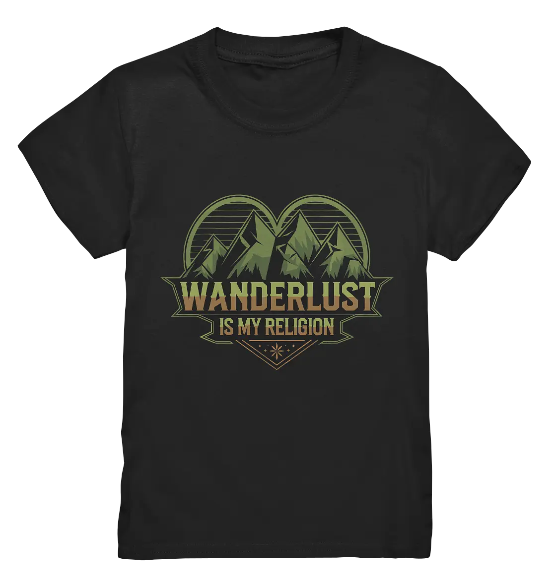 Wanderlust Is My Religion - Berg & Herz - Kids Premium Shirt Bright Lights Arts