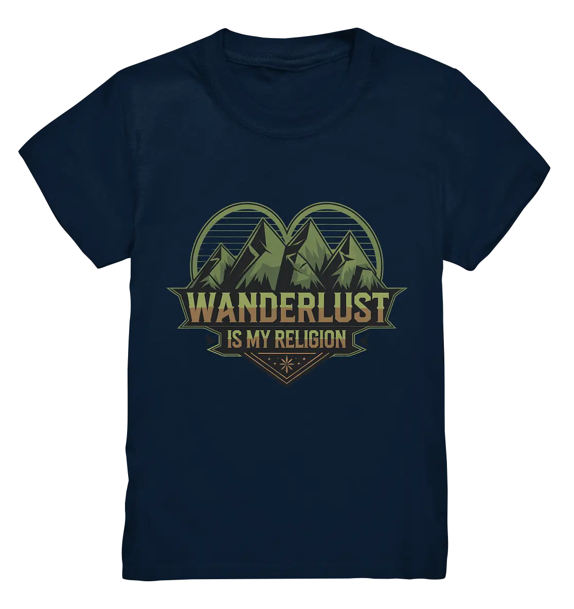 Wanderlust Is My Religion - Berg & Herz - Kids Premium Shirt Bright Lights Arts