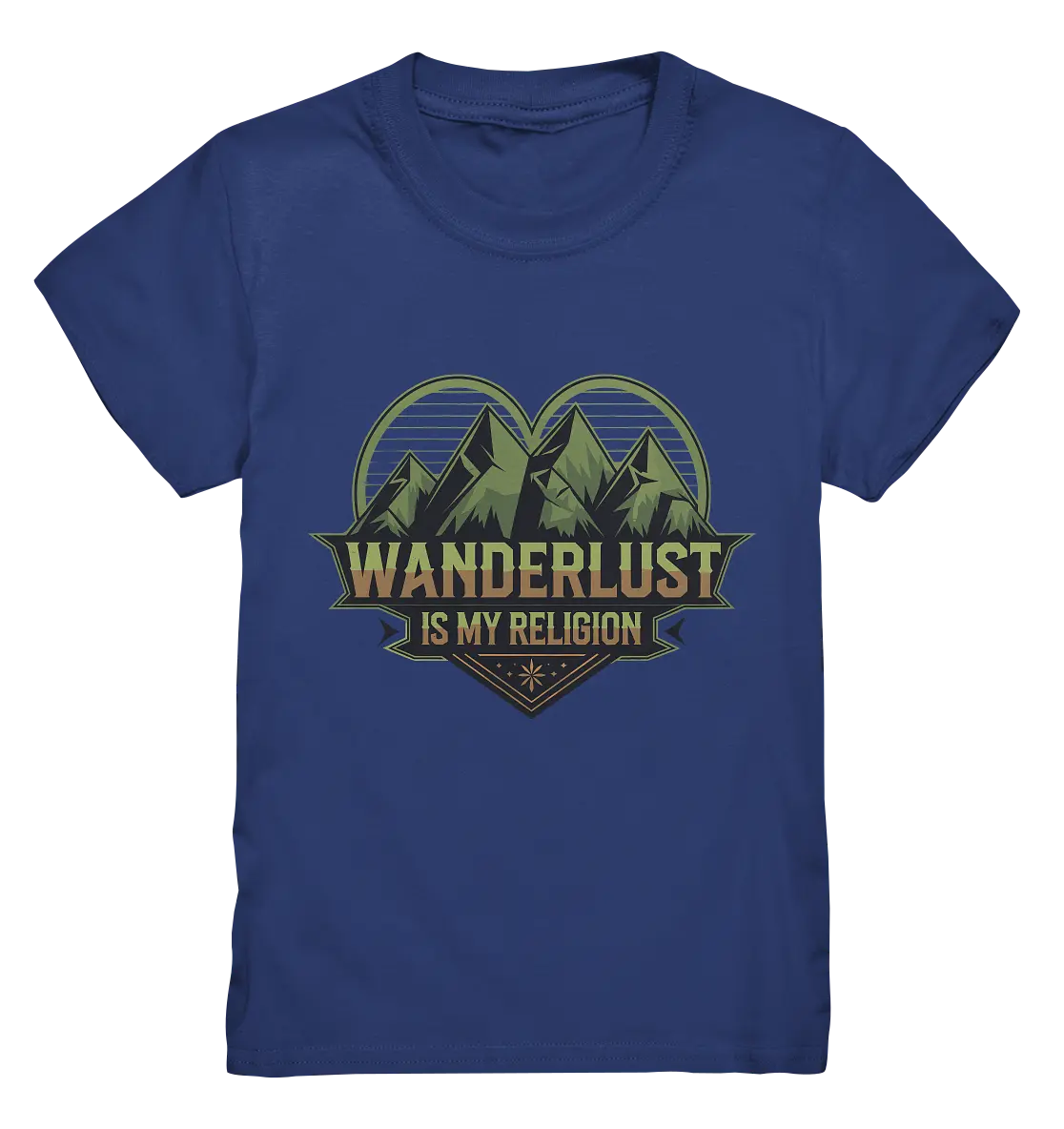 Wanderlust Is My Religion - Berg & Herz - Kids Premium Shirt Bright Lights Arts