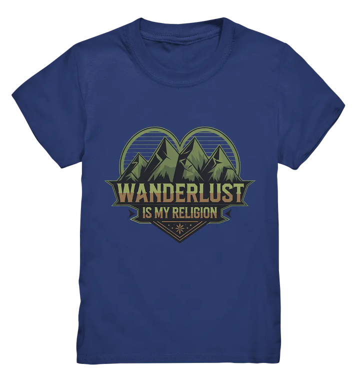 Wanderlust Is My Religion - Berg & Herz - Kids Premium Shirt Bright Lights Arts