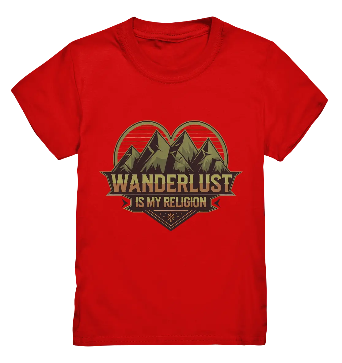 Wanderlust Is My Religion - Berg & Herz - Kids Premium Shirt Bright Lights Arts