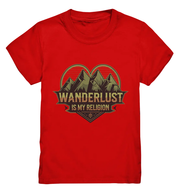 Wanderlust Is My Religion - Berg & Herz - Kids Premium Shirt Bright Lights Arts
