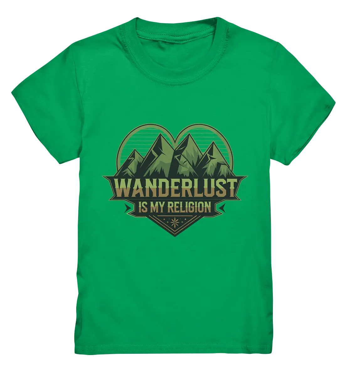 Wanderlust Is My Religion - Berg & Herz - Kids Premium Shirt Bright Lights Arts