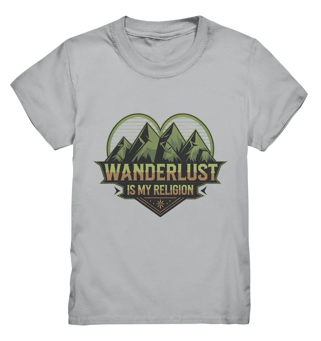 Wanderlust Is My Religion - Berg & Herz - Kids Premium Shirt Bright Lights Arts