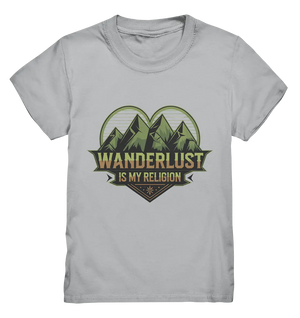 Wanderlust Is My Religion - Berg & Herz - Kids Premium Shirt Bright Lights Arts