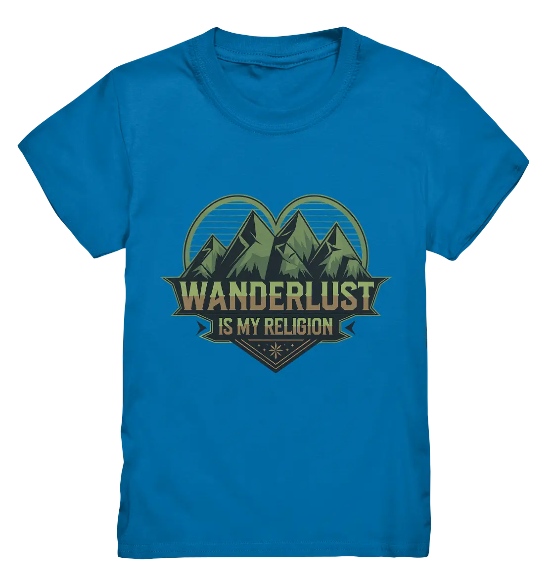 Wanderlust Is My Religion - Berg & Herz - Kids Premium Shirt Bright Lights Arts