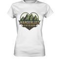 Wanderlust Is My Religion - Berg & Herz - Ladies Premium Shirt Bright Lights Arts