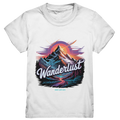 Wanderlust Mountain Adventure - Kids Premium Shirt Bright Lights Arts