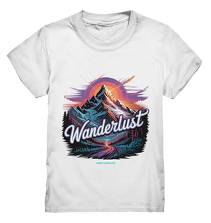 Wanderlust Mountain Adventure - Kids Premium Shirt Bright Lights Arts