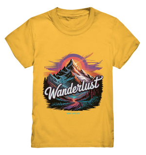 Wanderlust Mountain Adventure - Kids Premium Shirt Bright Lights Arts