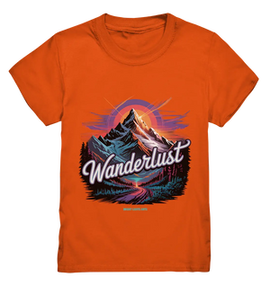 Wanderlust Mountain Adventure - Kids Premium Shirt Bright Lights Arts